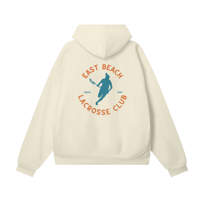 EAST BEACH LACROSSE CLUB Hidden Pocket Fleece Hoodie