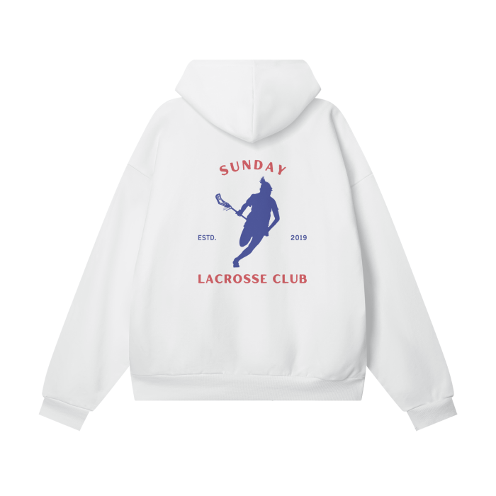 SUNDAY LACROSSE CLUB Hidden Pocket Fleece Hoodie