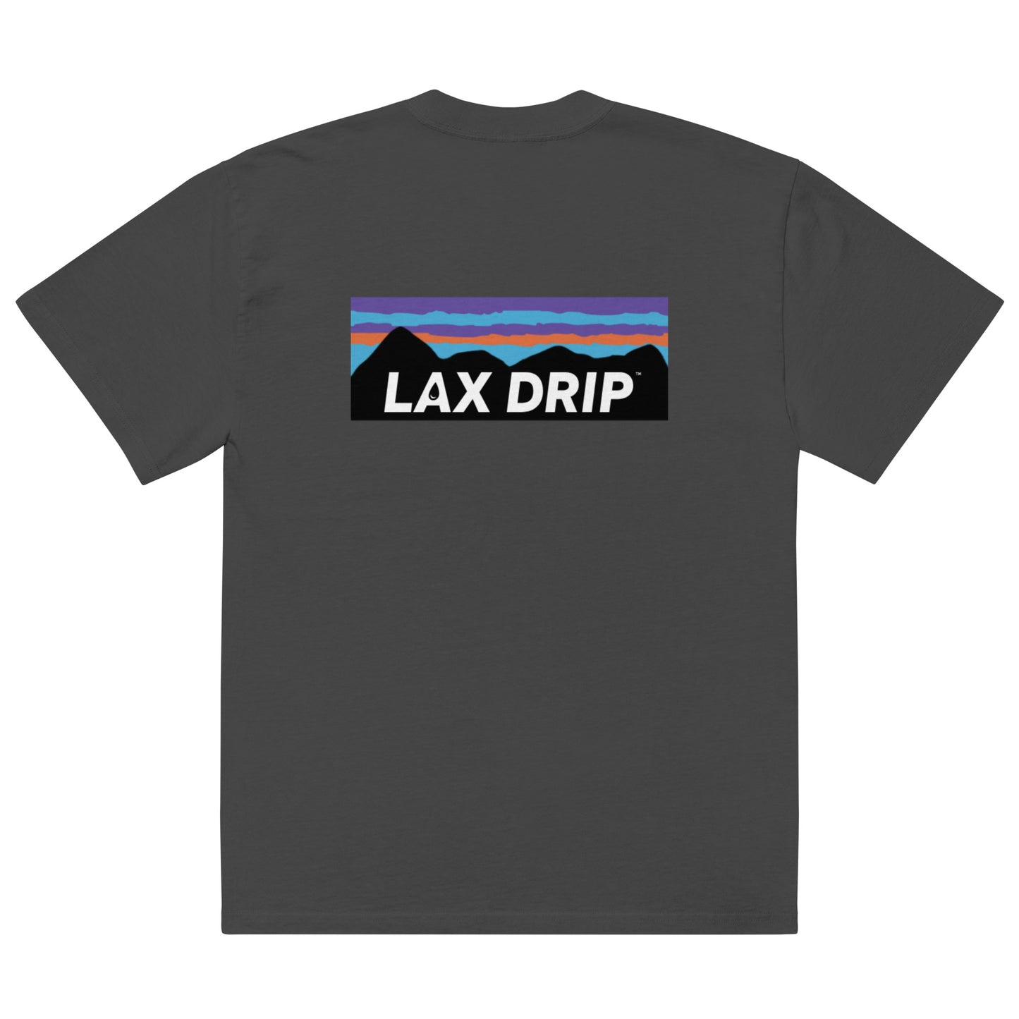 LAX DRIP Adventure Logo Oversized faded t-shirt