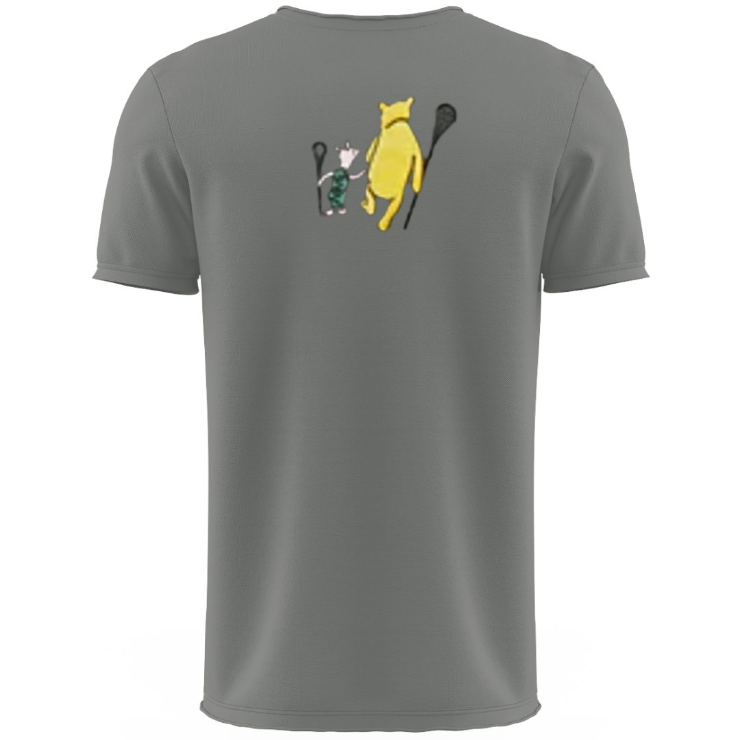 Pooh and Piglet Walking to Lacrosse Practice Unisex T-Shirt