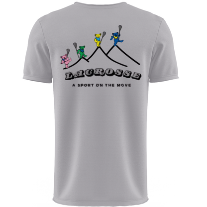 Grateful Dead Dancing Bears “Lacrosse On the Move” Lacrosse Shirt | Heather Grey