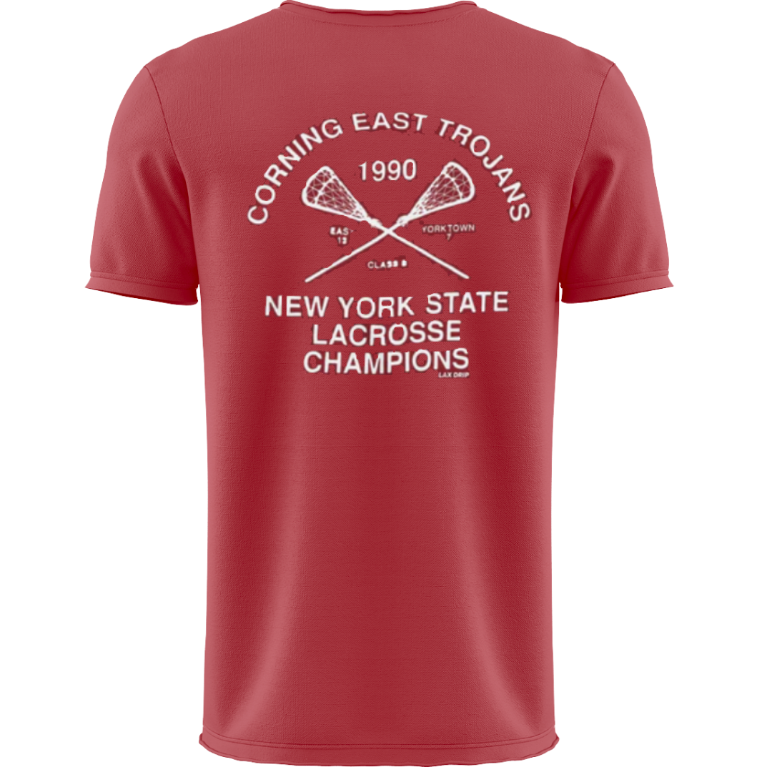 Corning East 1990 Lacrosse Shirt | Brick Red | Shirt Collection