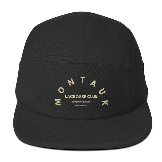 MONTAUK LACROSSE CLUB Five Panel Cap - Tan Letters