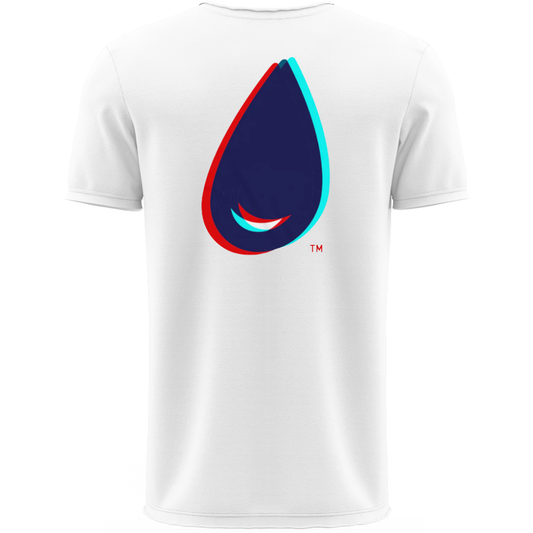 LAX DRIP Teardrop Lacrosse Shirt | White & LaxDrip | Shirt Collection