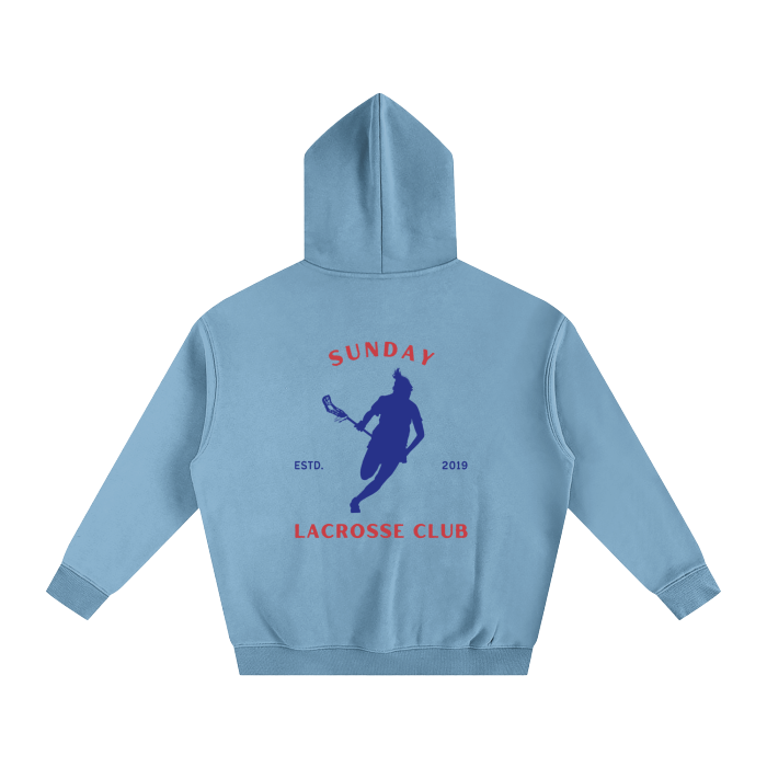 SUNDAY LACROSSE CLUB Oversized Hoodie - Light Blue