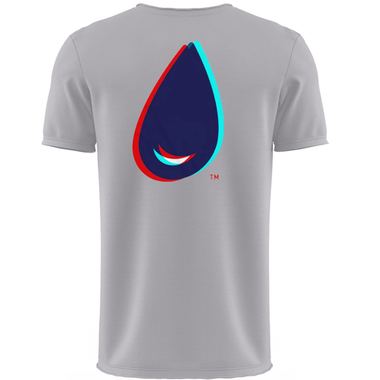 LAX DRIP Teardrop Lacrosse Shirt | Grey & LaxDrip | Shirt Collection