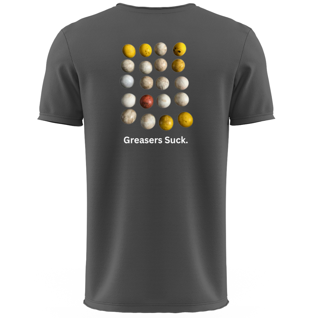 Greasers Suck” Lacrosse Shirt | Charcoal | Shirt Collection