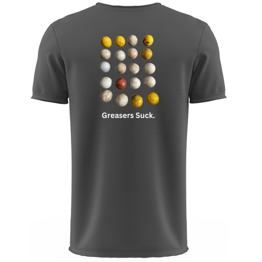 Greasers Suck” Lacrosse Shirt | Charcoal | Shirt Collection