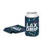 LAX DRIP Logo Coozie - Retro Confetti