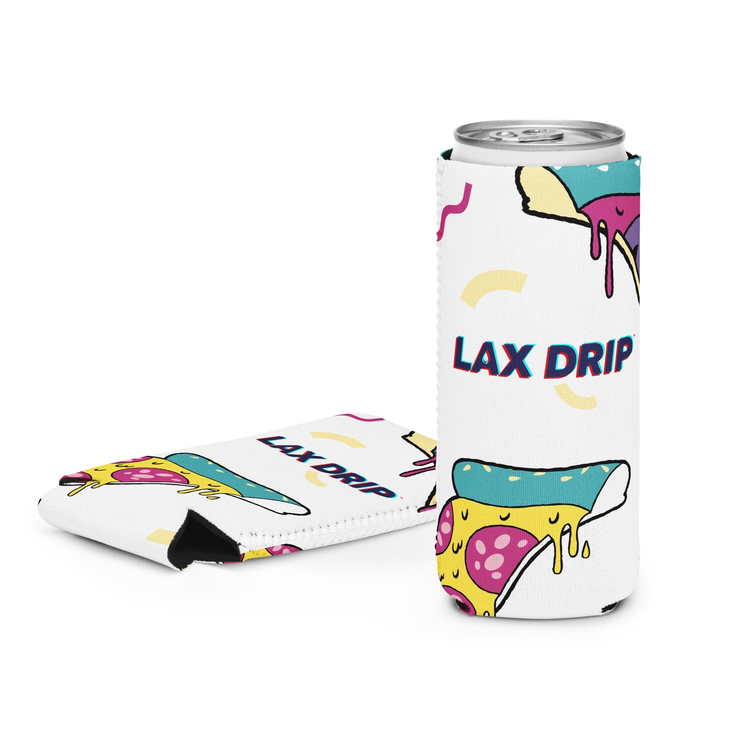 LAX DRIP Logo Coozie - Retro Pizza