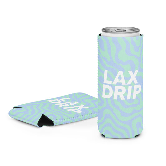 LAX DRIP Logo Coozie - Retro Waves