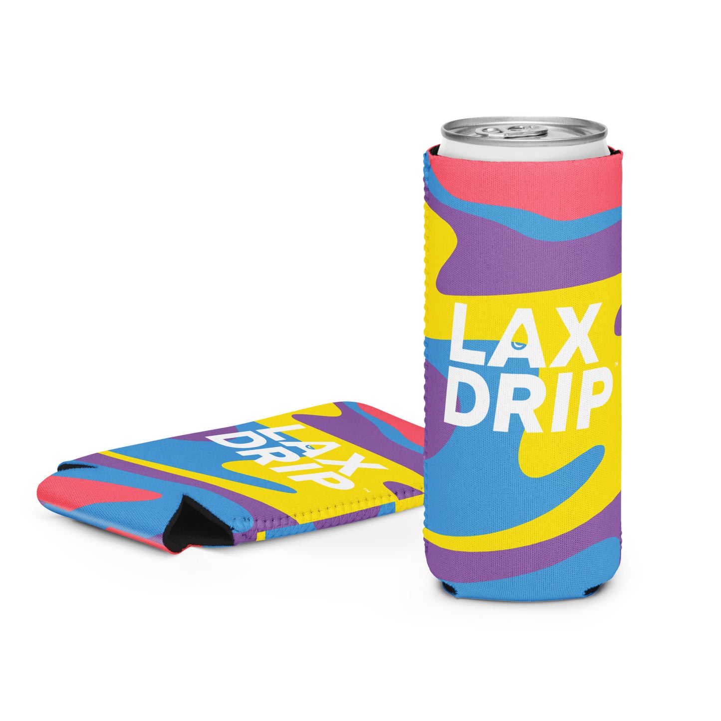 LAX DRIP Logo Coozie - Paint Swirl