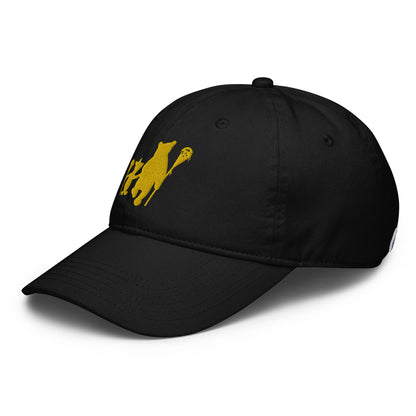 Pooh and Piglet Lacrosse Dad Hat by Champion - Black and Yellow