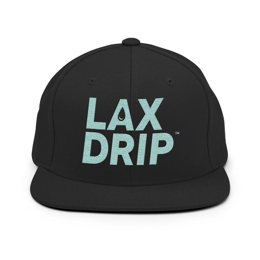 LAX DRIP Lacrosse Snapback Hat | Black | Hat Collection