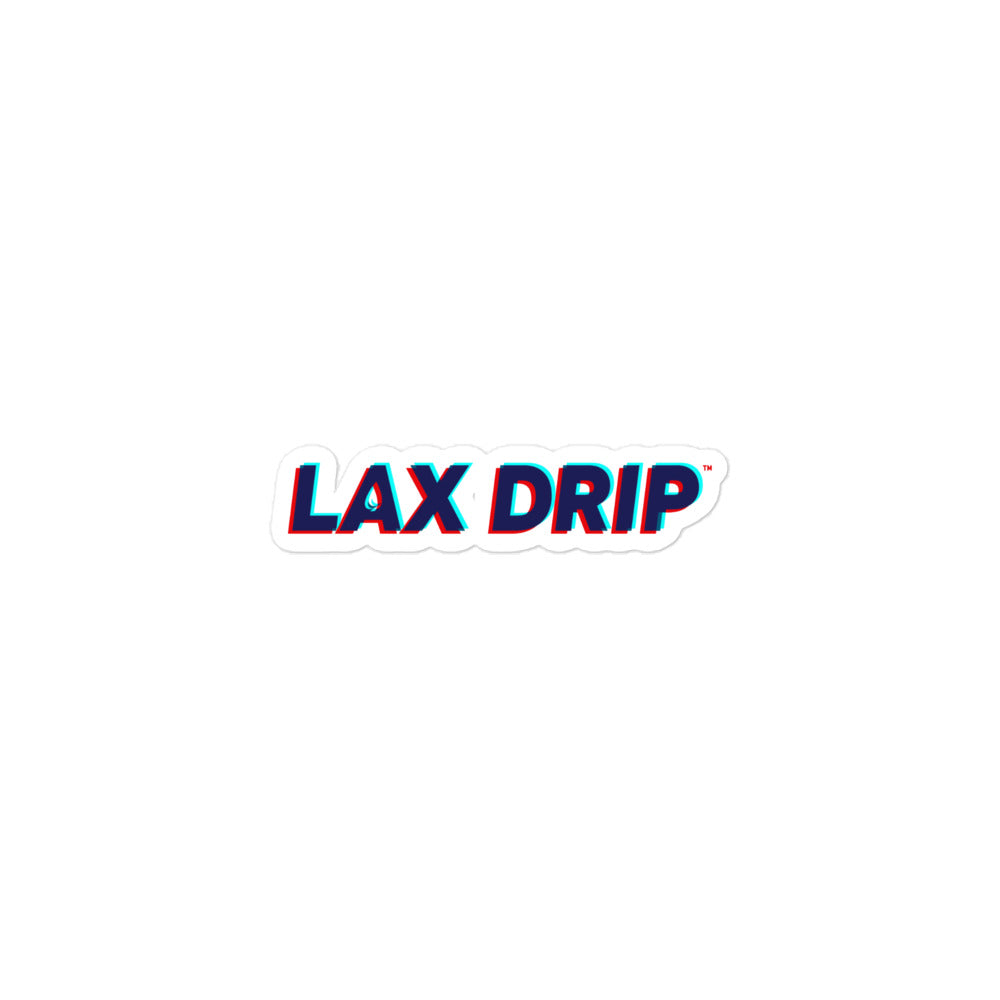 LAX DRIP Bubble Free Cutout Sticker