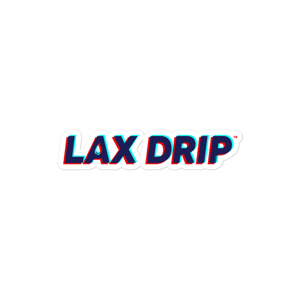 LAX DRIP Bubble Free Cutout Sticker