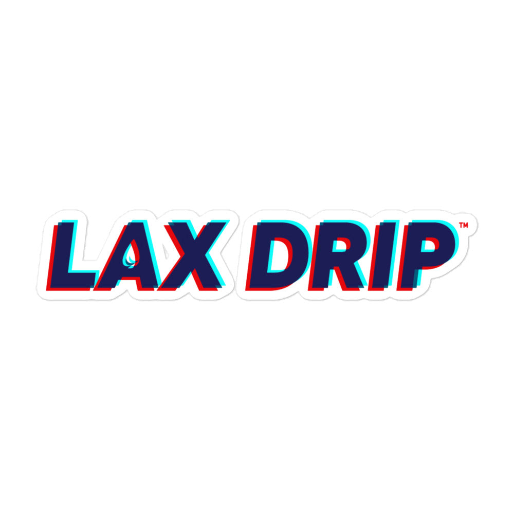 LAX DRIP Bubble Free Cutout Sticker