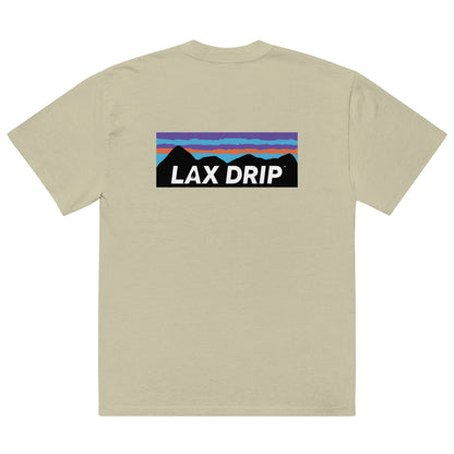 LAX DRIP Adventure Logo Oversized faded t-shirt