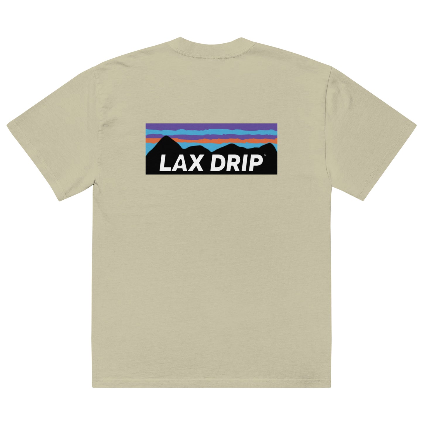 LAX DRIP Adventure Logo Oversized faded t-shirt