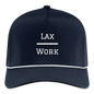 LAX over WORK Rope Hat - navy/white