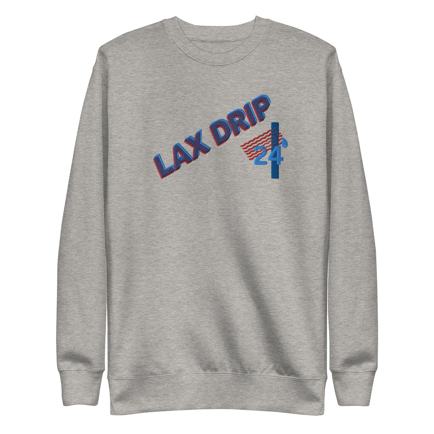 Retro Lacrosse Crewneck | Grey Heather| Crewneck Collection